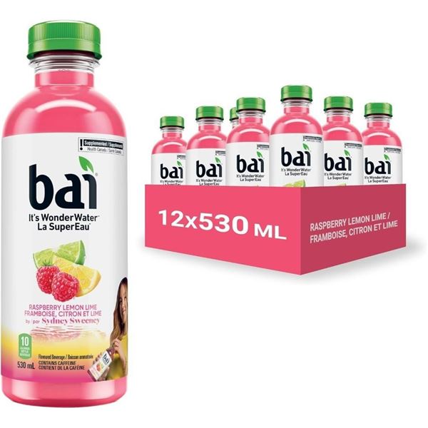 Bai Raspberry Lemon Lime Flavored Beverage 12 x 530ml