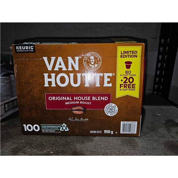 Van Houtte Original House Blend Medium Roast Coffee K-Cups 100 Count