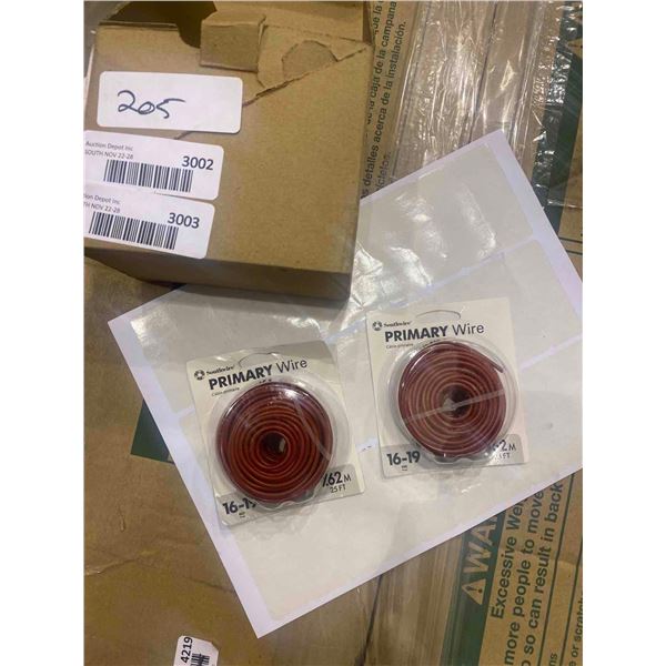 Southwire red 16-19 primary wire 2x25ft