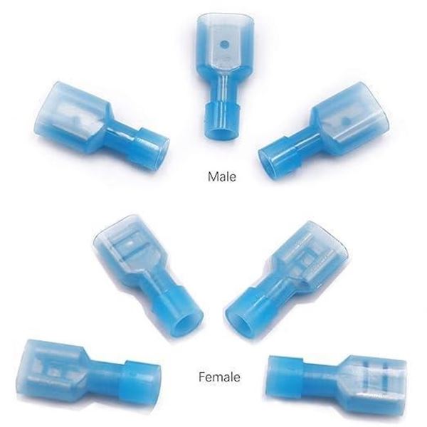Marr male/female fully insulated wire disconnects, lot of 5 packs