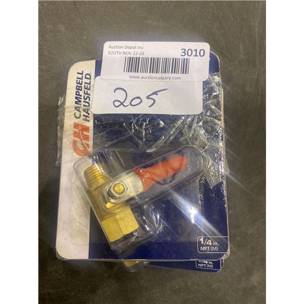 Campbell Hausfeld full port ball valve, lot of 2