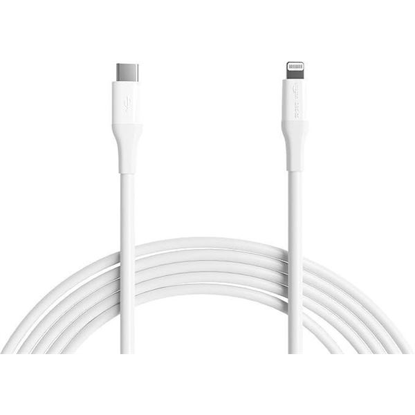 Amazon Basics USB-2.0 Nylon Braided Type C to Lightning Cable (MFi Certified), Fast charging, 10 ft