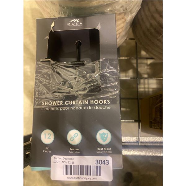 Moda 12 piece Shower Curtain hooks