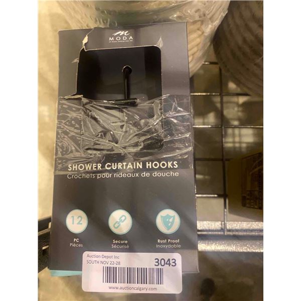 Moda 12 piece Shower Curtain hooks