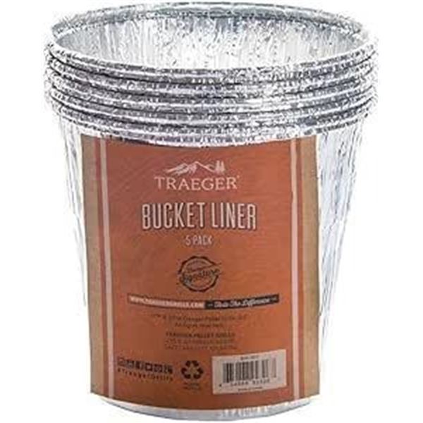 Traeger wood fired grill 5 pack of aluminum Bucket Liners