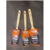 Image 1 : Lot of 3 Bennett superior finish paint brushes. one 63mm and two 50mm
