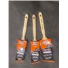 Image 1 : Lot of 3 Bennett superior finish paint brushes. one 63mm and two 50mm