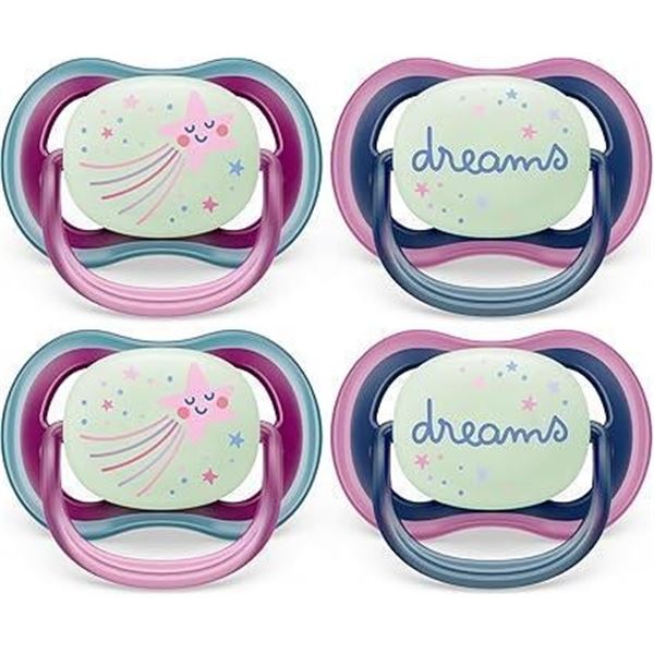 Phillips Avent 4 pack Ultra air night time pacifier