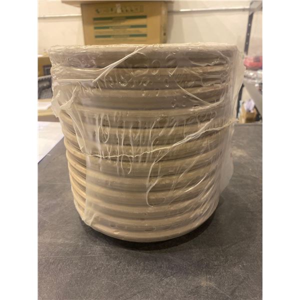 Clay saucer 7.5" Graphite 12 pack