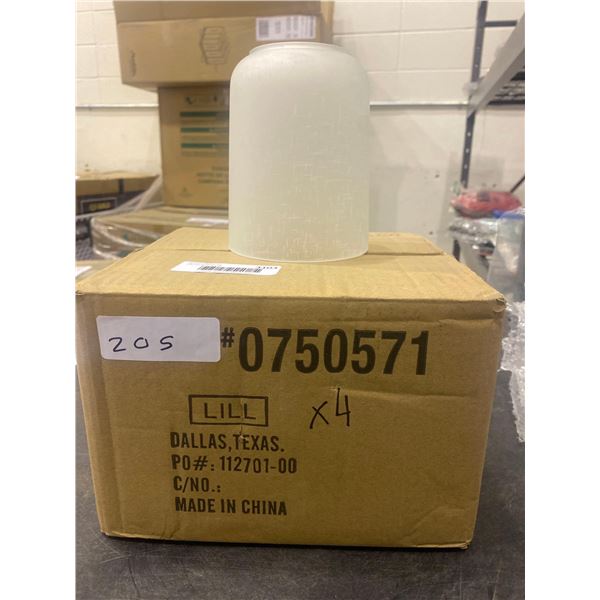 Lot of 4 glass light covers