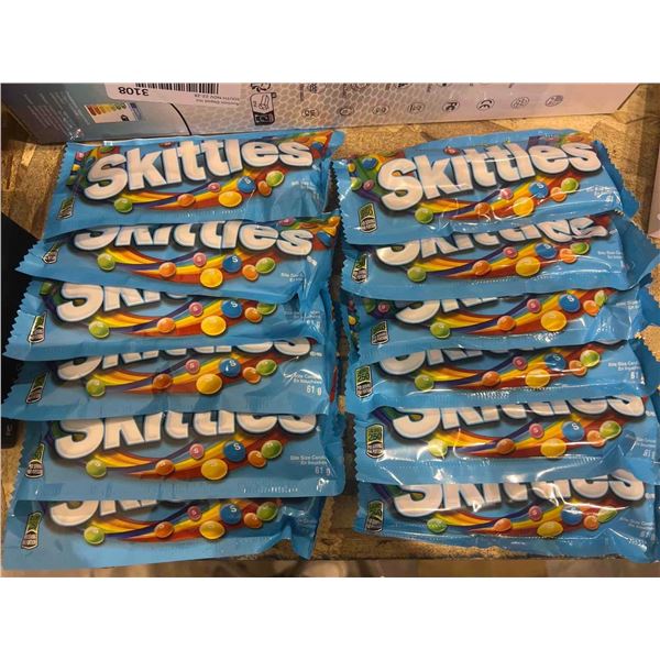 Skittles tropical flavoured candy 12x61g