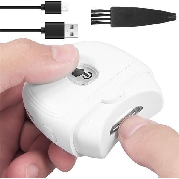 Electric Automatic Nail Clipper Automatic Fingernail Cutter with Nail Scraps Storage 300mAh USB Rech