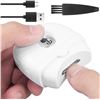 Image 1 : Electric Automatic Nail Clipper Automatic Fingernail Cutter with Nail Scraps Storage 300mAh USB Rech