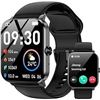 Image 1 : Smart Watch for Men Women with Bluetooth Call 1.85" HD Touch Screen Fitness Watch, 120+ Sports Modes