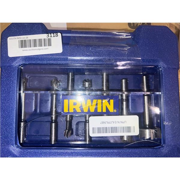 Irwin assorted drill bit set with case
