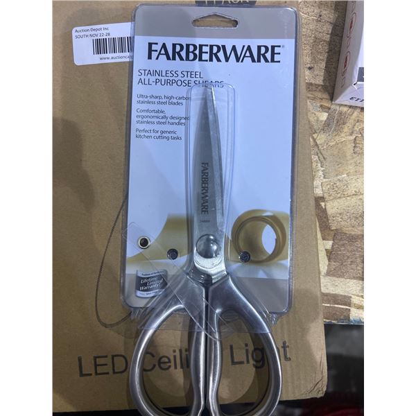 Farberware stainless steel all purpose sheers / scissors