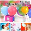 Image 1 : Electric Air Balloon Pump, Portable Dual Nozzle Electric Balloon Inflator for Party Decoration, 110V