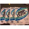 Image 1 : Sentinel clear plastic drop cloth 9ft x 12ft lot of 4