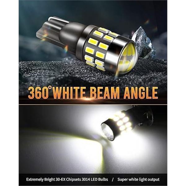 Luyed 2x900 lumens xenon white car headlight replacement bulbs, 2 packs of 2