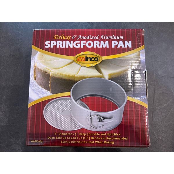 6 Inch Non-stick Cake Mold Springform Pan With 50 Pcs Non-stick Round Circles Parchment Sheet Nonsti