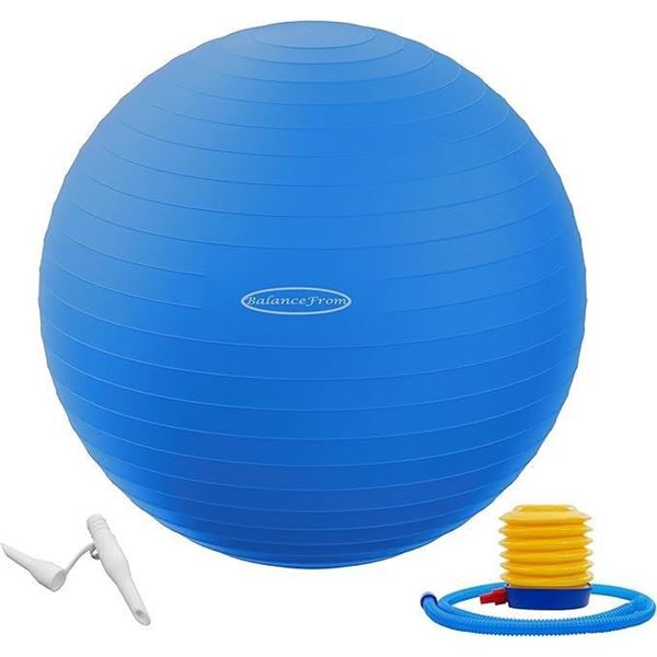 BalanceFrom Anti-Burst and Slip Resistant Exercise Ball Yoga Ball Fitness Ball Birthing Ball with Qu