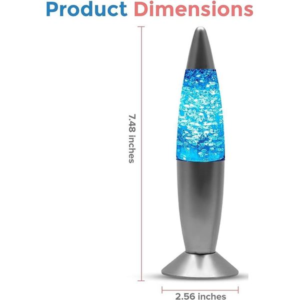 Playlearn Mini Glitter Lamp for Kids - Color Changing Night Light for Kids - 7.5 Inch