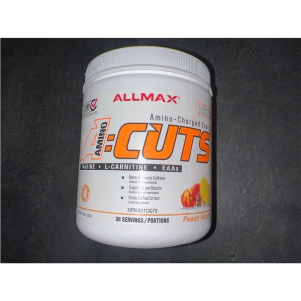 AllMax amino cuts peach mango energy dietary supplement 252g