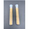 Image 1 : Large Vials of Golden Flake material - LOT of 2