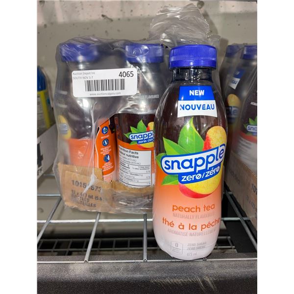 Snapple Zero Peach Tea 12 x 473ml