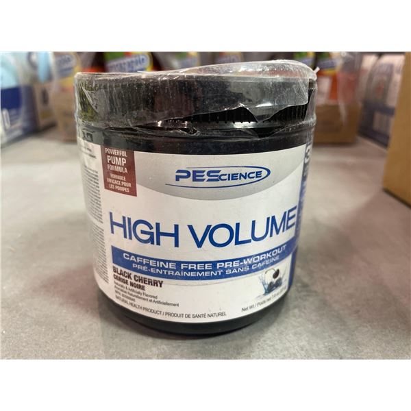 PE Science High Volume Caffeine Free Pre-Workout  Black Cherry 221g