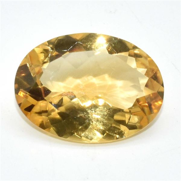 Certified Citrine Golden(13.05ct) Oval 20X15 Mm (~Size 0) (~length 0 inches)