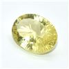 Image 3 : Lemon Quartz(15.1ct) Laser Cut Oval 14X19 Mm (~Size 0) (~length 0 inches)