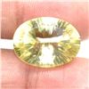 Image 4 : Lemon Quartz(15.1ct) Laser Cut Oval 14X19 Mm (~Size 0) (~length 0 inches)