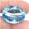 Image 4 : Certified Blue Topaz(39.4ct) Oval Cut 23X18 Mm (~Size 0) (~length 0 inches)