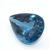 Image 3 : Certified London Blue Topaz(15.3ct) Pear Shape 19X14 Mm (~Size 0) (~length 0 inches)