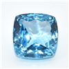 Image 1 : Certified Swiss Blue Topaz(24.1ct) Cushion Cut 16X16 Mm (~Size 0) (~length 0 inches)