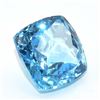 Image 2 : Certified Swiss Blue Topaz(24.1ct) Cushion Cut 16X16 Mm (~Size 0) (~length 0 inches)