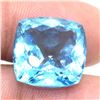 Image 4 : Certified Swiss Blue Topaz(24.1ct) Cushion Cut 16X16 Mm (~Size 0) (~length 0 inches)