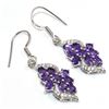 Image 3 : Silver Amethyst Cz(3.9ct) Rhodium Plated Earrings (~Size 0) (~length 0 inches) (~weight 4.8g)