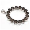 Image 3 : Silver Smokey Quartz(3.3ct) Rhodium Plated Pendant (~Size 0) (~length 0 inches) (~weight 3.25g)