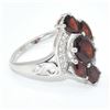 Image 2 : Silver Garnet(2.15ct) Rhodium Plated Ring (~Size 7)(Ring is resizable for $40) (~length 0 inches) (~