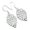 Image 2 : Silver Cubic Zirconia(1.75ct) Rhodium Plated Earrings (~Size 0) (~length 0 inches) (~weight 8.5g)
