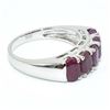 Image 2 : Silver Ruby(3.15ct) Rhodium Plated Ring (~Size 7)(Ring is resizable for $40) (~length 0 inches) (~we
