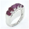 Image 3 : Silver Ruby(3.15ct) Rhodium Plated Ring (~Size 7)(Ring is resizable for $40) (~length 0 inches) (~we