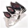 Image 2 : Silver Garnet(3.9ct) Rhodium Plated Ring (~Size 7)(Ring is resizable for $40) (~length 0 inches) (~w