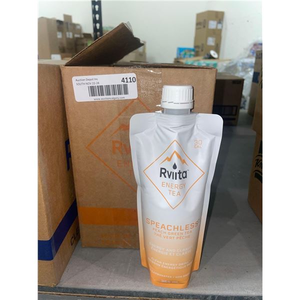 Rviita Energy Tea Speachless Peach Green Tea 10 x 355ml