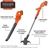 Image 1 : Black + Decker 20v Cordless 10in String Trimmer Edger and Hard  Surface Sweeper Combo Kit