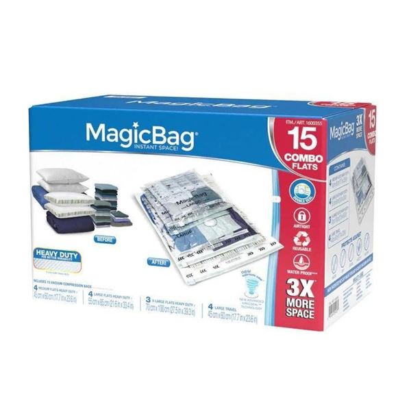 MAGIC BAG - Set of 15 Vacuum Compression Storage Bags