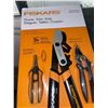 Image 3 : Fiskars Prune Trim Snip 3 Piece Pruning Set