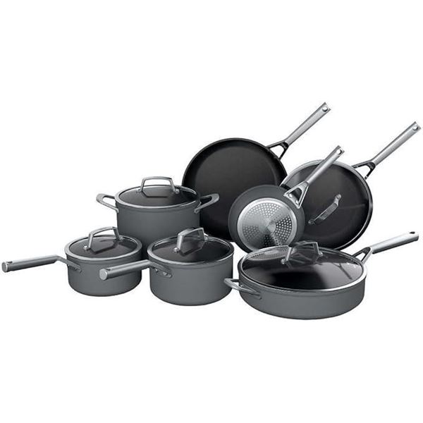Ninja Foodi NeverStick Premium Hard-Anodized 12-Piece Cookware Set, Oven Safe to 500°F, Dishwasher S